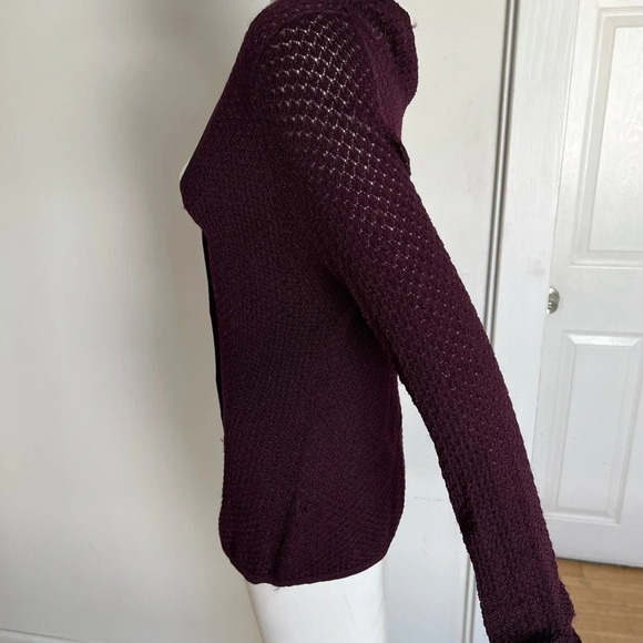 Sophie Theallet for The Limited Women Red Wine Long Sleeves Buttoned Cardigan XL - Picture 2 of 7